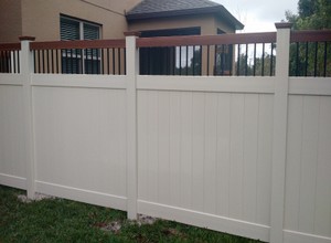 Custom Vinyl Privacy Fence